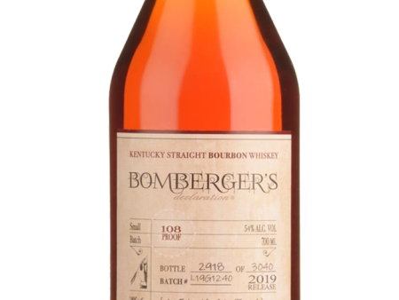 Bombergers Declaration Small Batch Bourbon 2022 Release Online