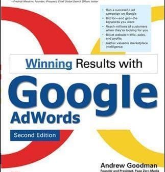 Winning Results With Google Adwords, Second Edition Sale