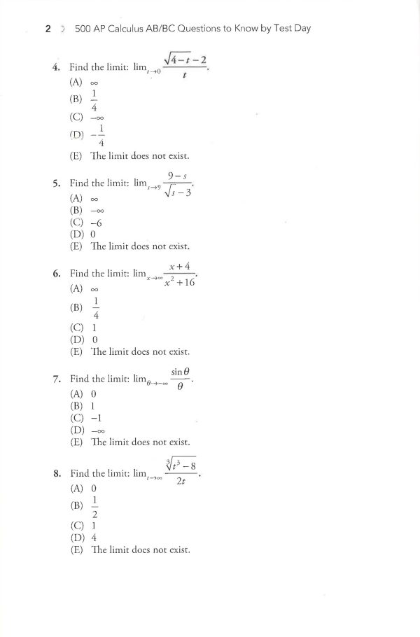 5 Steps To A 5 500 Ap Calculus Ab Bc Questions To Know By Test Day For Cheap